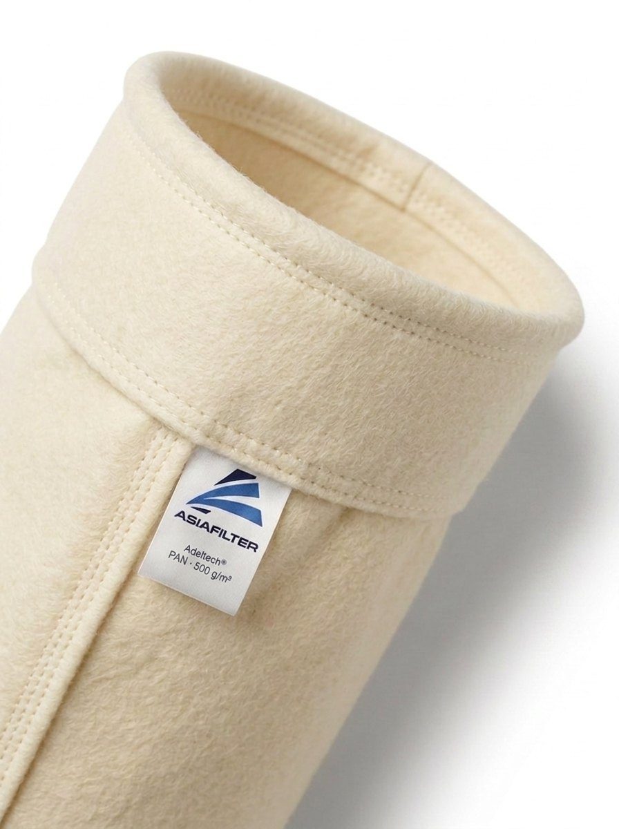 Cuff of a polyacrylonitrile (PAN) filter bag