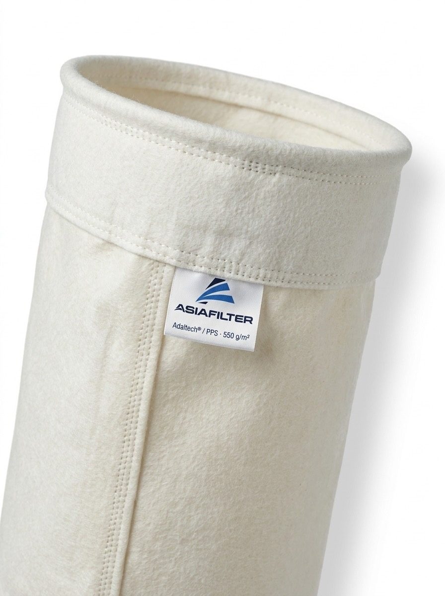 Cuff and tag of a PPS filter bag